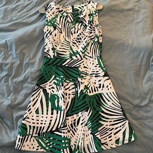 A-line dress. Perfect for work. Polyester and spandex. Professional material.